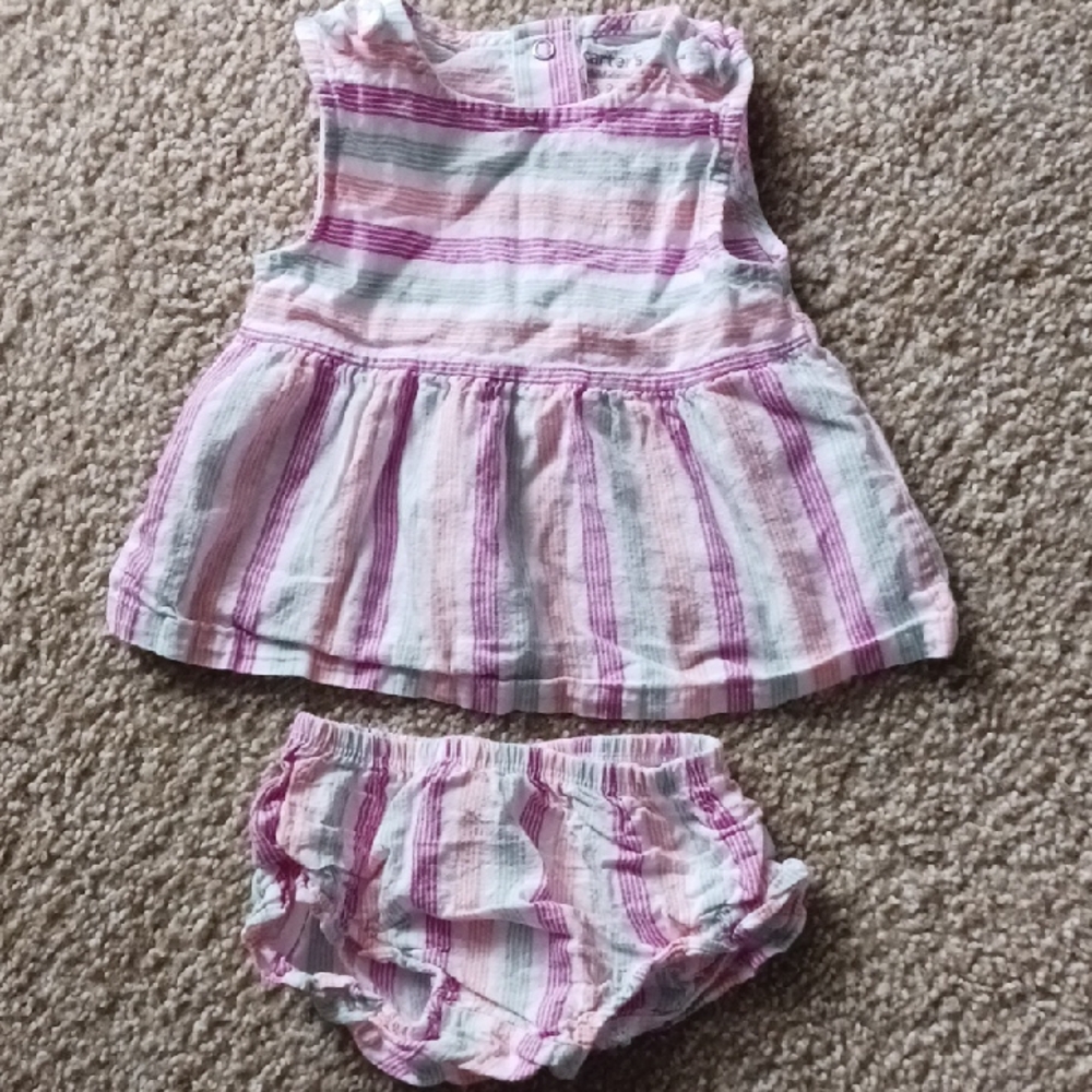 Carter's Baby Girl Dress 2 Pieces Set 9m